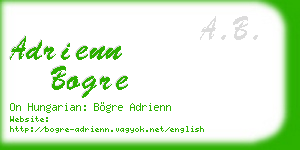 adrienn bogre business card